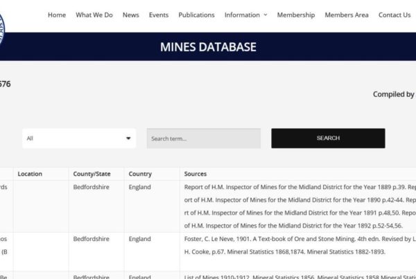 Database search page